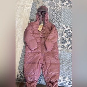 NWT Baby Girl Pink Snowsuit/ 18 Months.